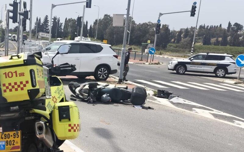 התאונה בכביש 3. צילום: מד"א
