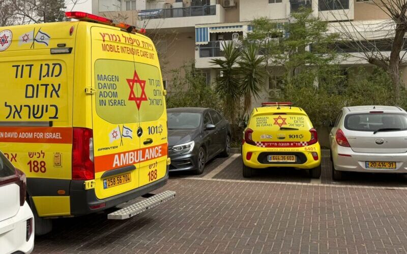זירת האירוע ברחוב העצמאות. צילום: הצלה דרום