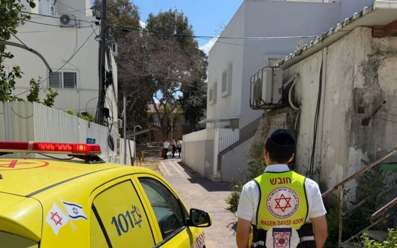 זירת האירוע ברחוב יוספטל. צילום: הצלה דרום