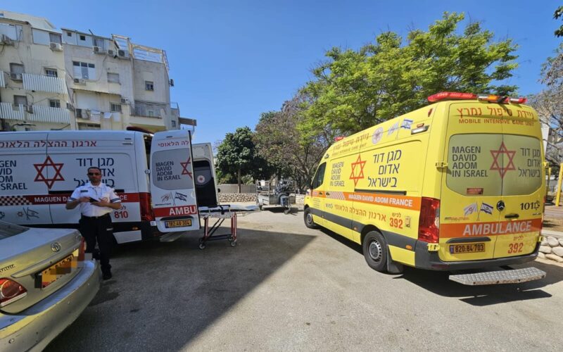 זירת התאונה ברחוב מבוא התנאים. צילום: הצלה דרום