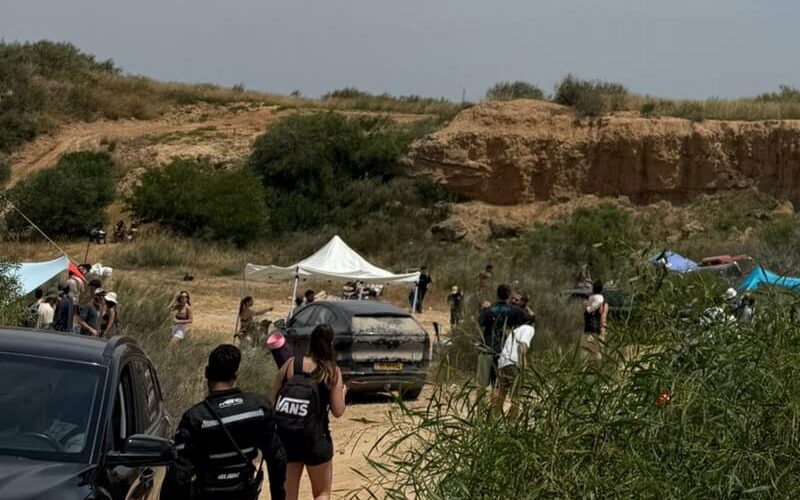 המסיבה עליה פשטה המשטרה בסוף השבוע. צילום: דוברות המשטרה