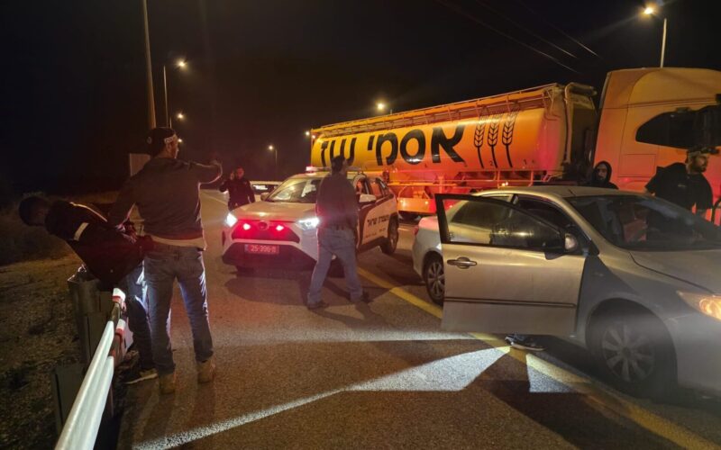 מעצר גנבי רכב. צילום: דוברות המשטרה