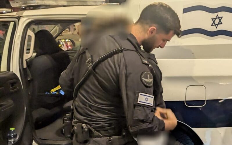 מעצר הנערים. צילום: דוברות המשטרה