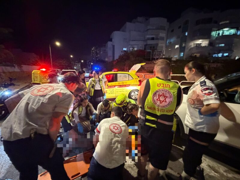 זירת האירוע ברחוב כינרת. צילום: הצלה דרום