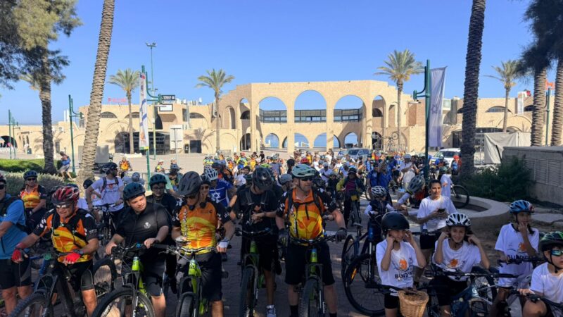 מסע אופניים בליינד דיי באשדוד. צילום: שמואל דוד