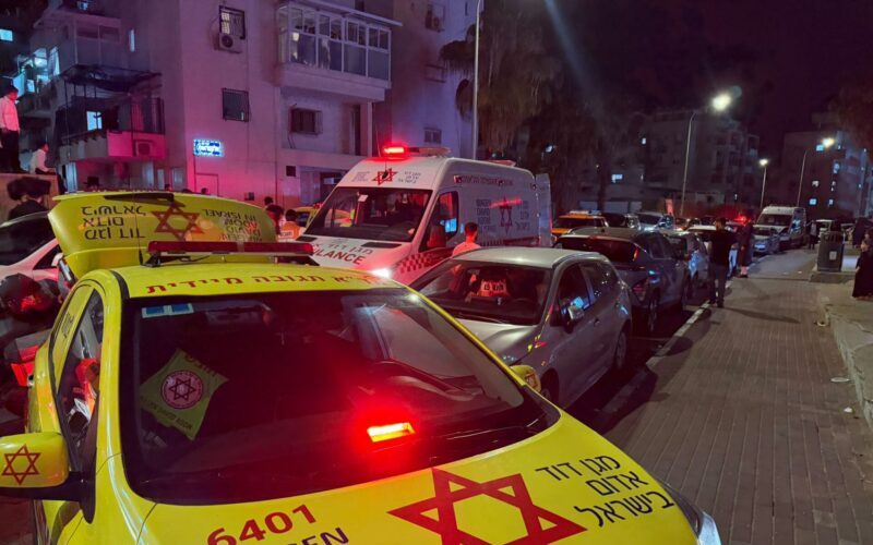 זירת התאונה ברחוב ינאי. צילום: הצלה דרום