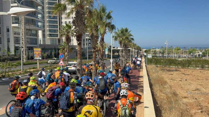 מסע אופניים בליינד דיי באשדוד. צילום: שמואל דוד
