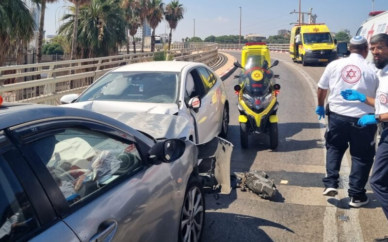 זירת התאונה בדרך לסקוב. צילום: הצלה דרום
