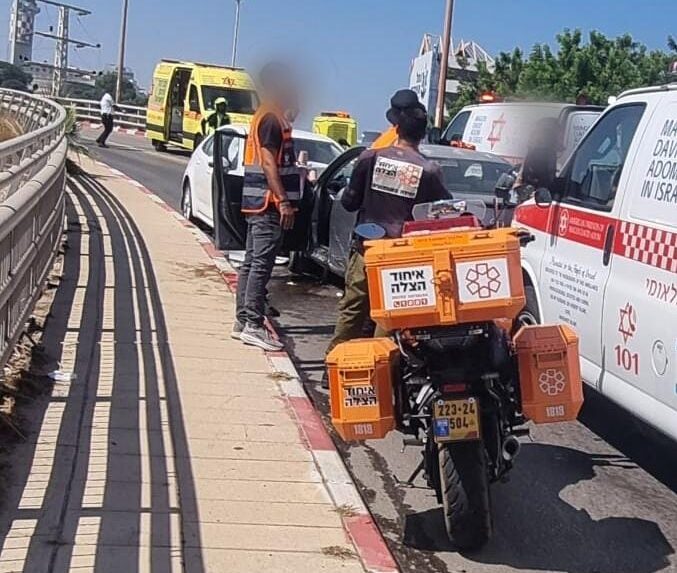 זירת התאונה בדרך לסקוב. צילום: איחוד הצלה
