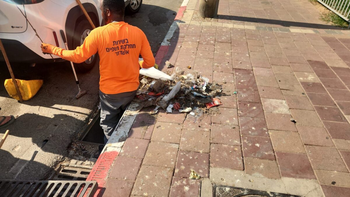 אשדוד נערכת למזג האוויר הסוער