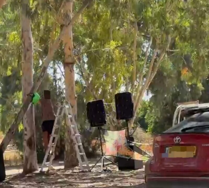 מסיבת הטבע ליד מושב איתן. צילום: דוברות המשטרה