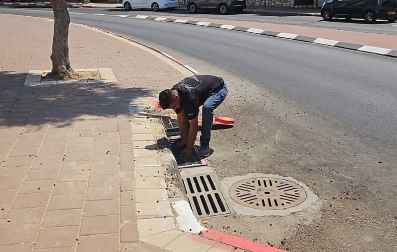 נערכים לגשם באשדוד