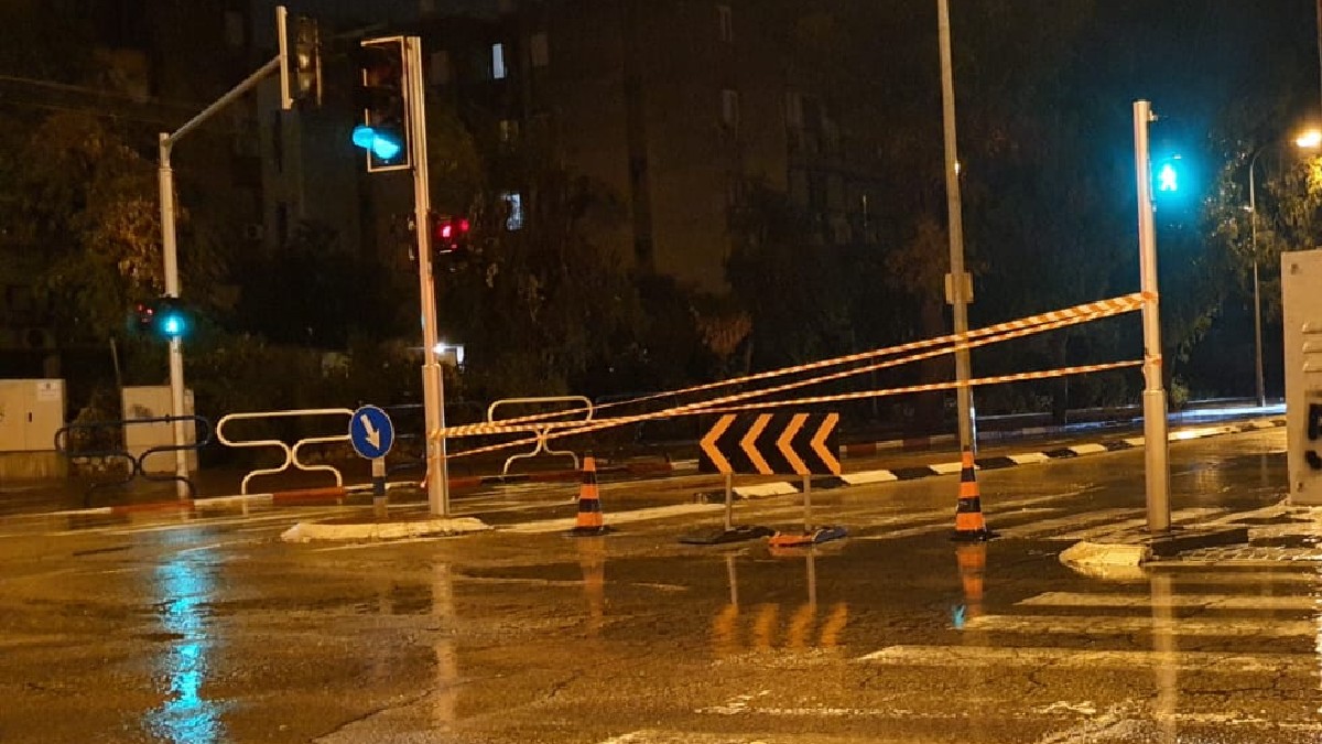 כביש חסום. צילום ארכיון