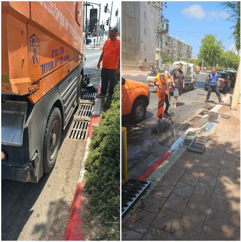 אשדוד נערכת למזג האוויר הסוער