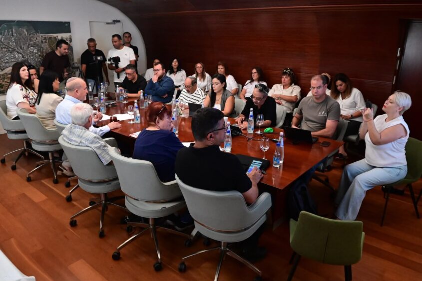 מסיבת עיתונאים לקראת פתיחת שנה"ל. צילום: אורי קריספין