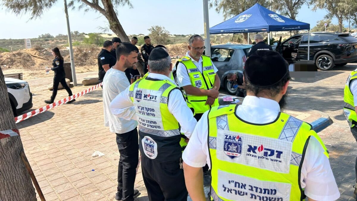 זירת האירוע. צילום: זק"א