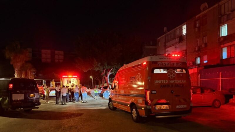 זירת האירוע ברחוב מבצע ברק. צילום: איחוד הצלה