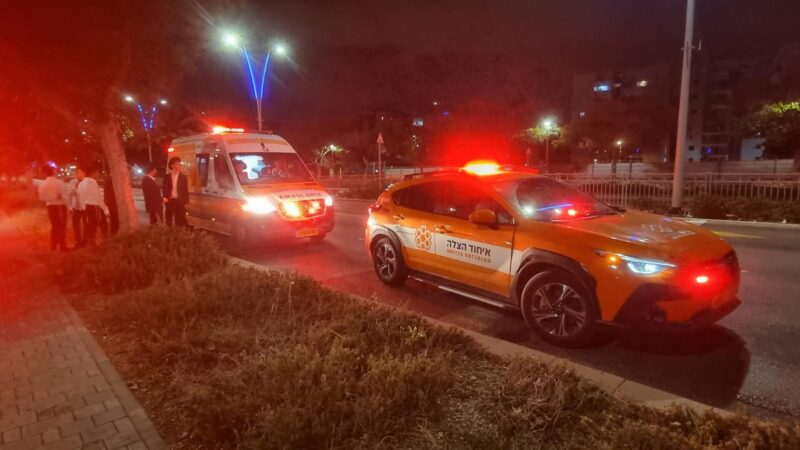 זירת האירוע ברחוב משמר הירדן. צילום: איחוד הצלה