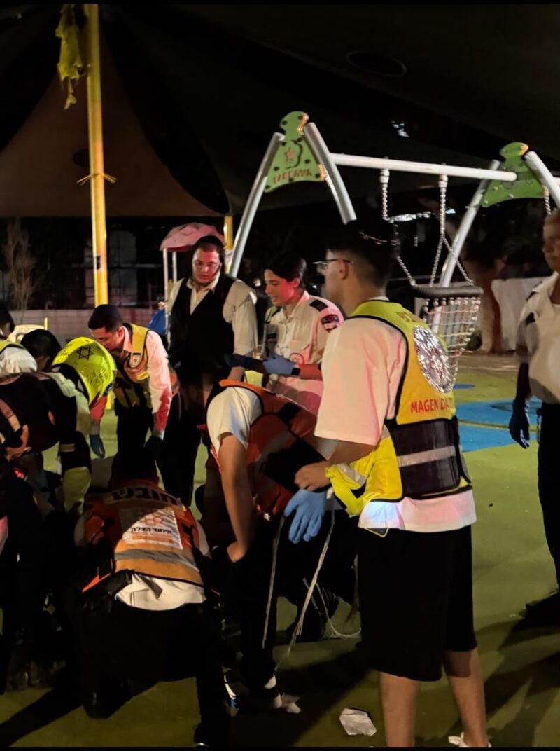 זירת האירוע ברחוב מבצע ברק. צילום: הצלה דרום