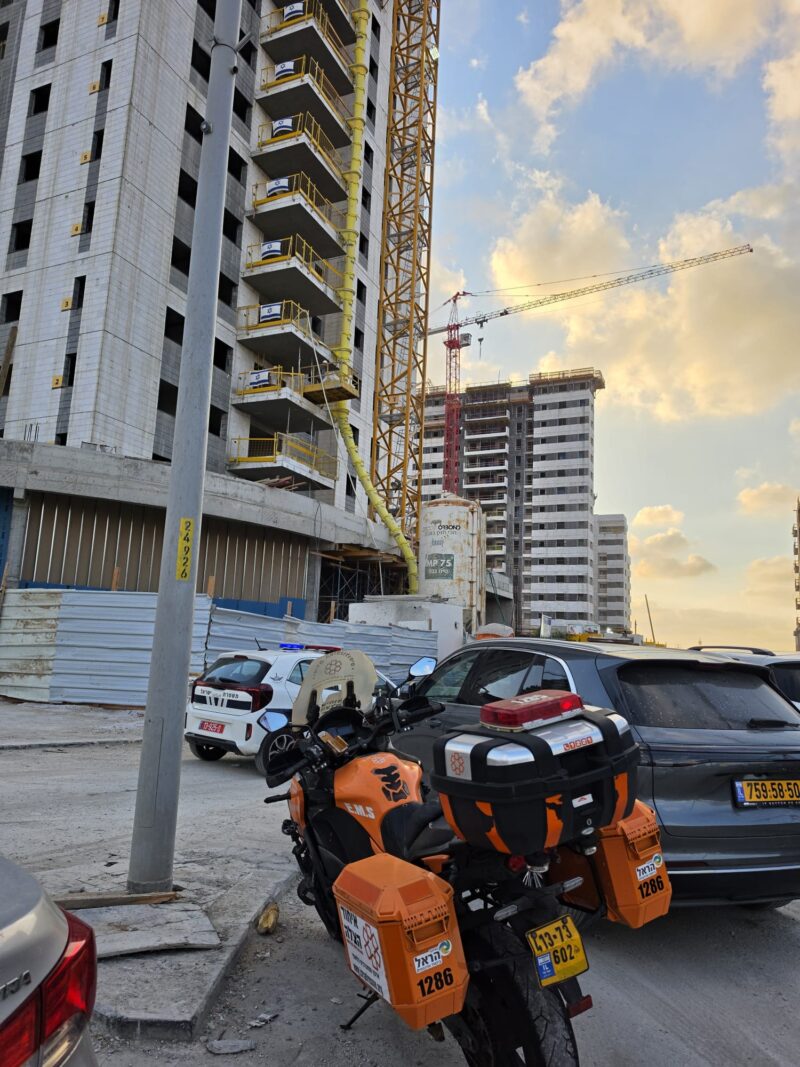 זירת התאונה ברחוב הרצל. צילום: איחוד הצלה