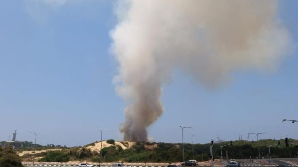 עשן שריפה. צילום ארכיון: כב"ה
