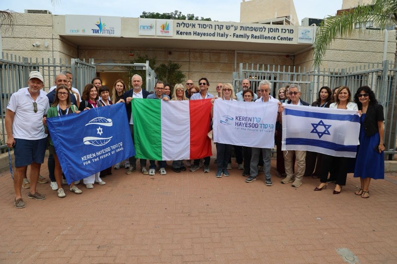 מרכז חוסן חדש למשפחות נחנך באשדוד בשיתוף משלחת תורמים מאיטליה