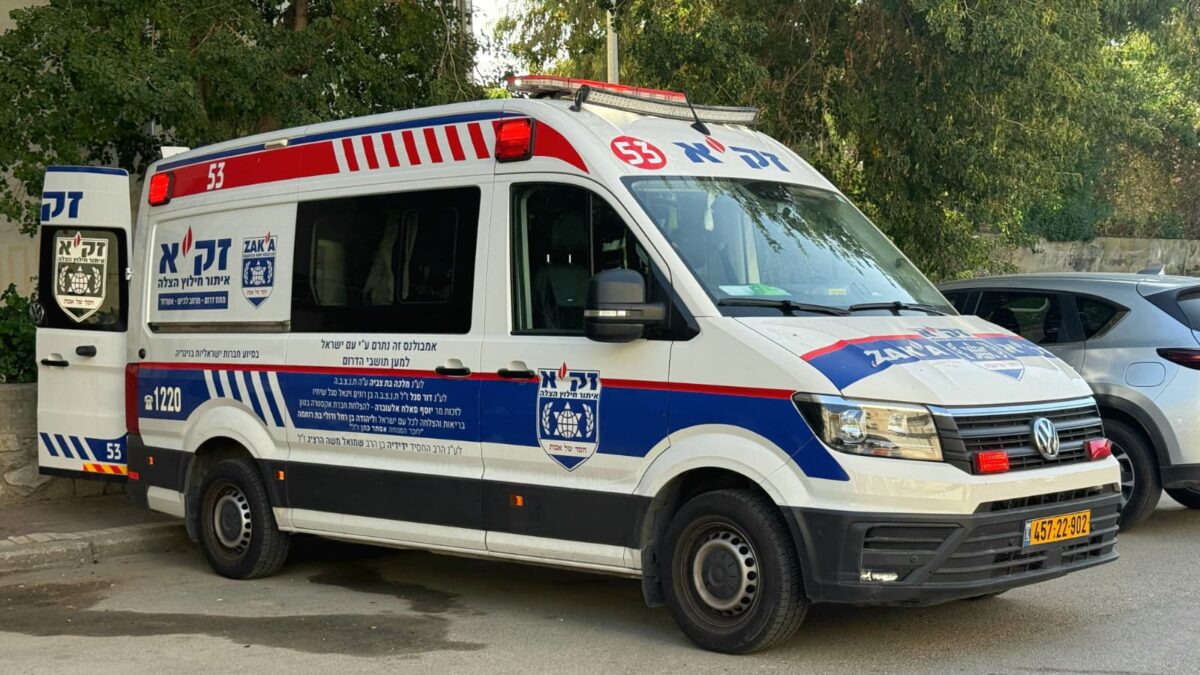 זירת האירוע ברחוב הפלמ"ח. צילום: זק"א