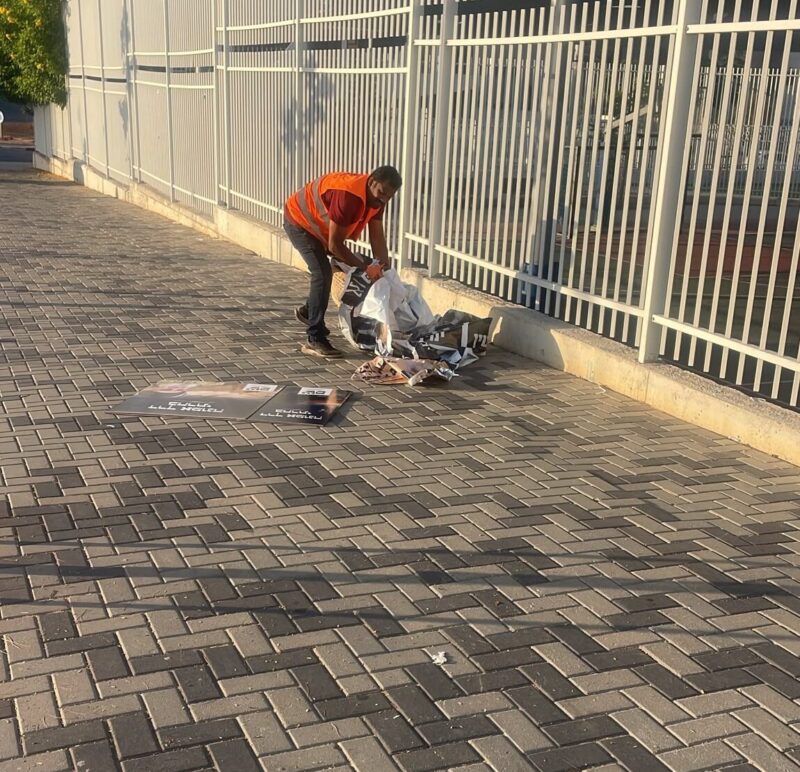 ניקיון העיר אשדוד אחרי הבחירות